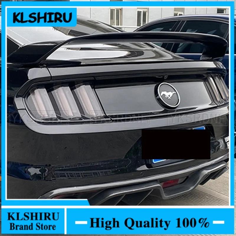 For Ford Mustang 2015-2020  ABS Plastic Unpainted Color Rear Spoiler Wing Trunk Lid Cover Car Styling